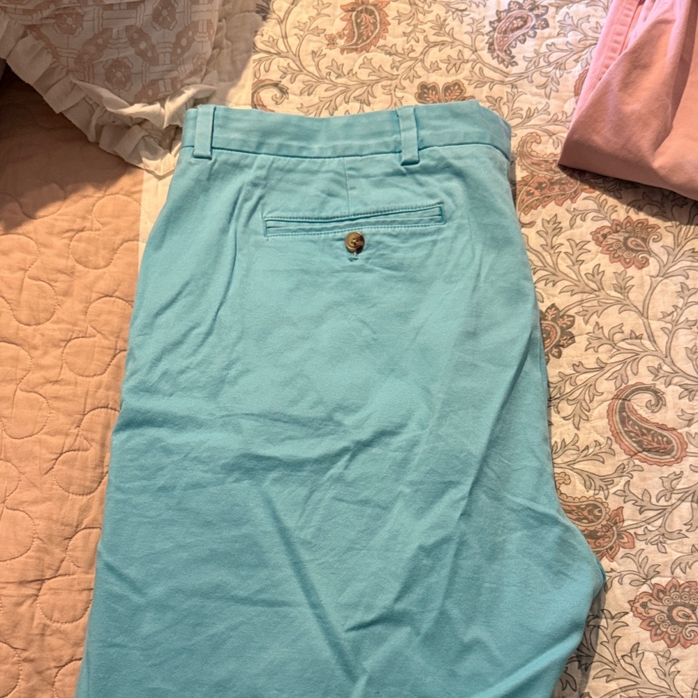 Vineyard Vines Light Blue Flat Front Men Shorts